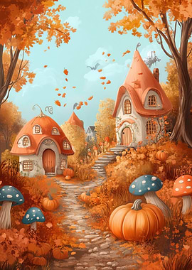 Autumn Cottage Village