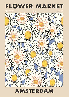 Amsterdam Flower Market Print
