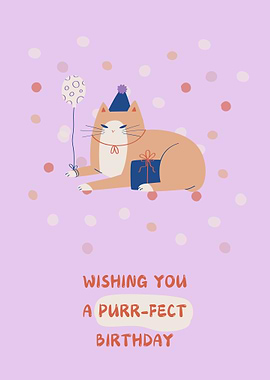 Cat Birthday Card
