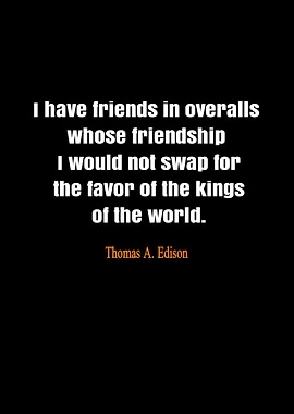 Edison Quote on Friendship