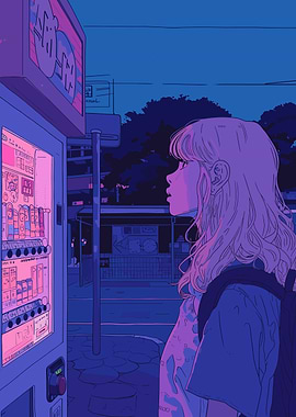 Nighttime Vending Machine