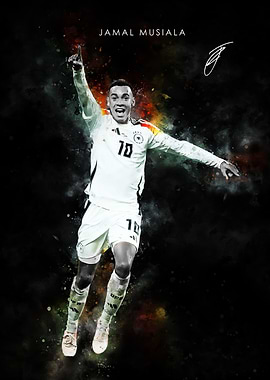 Jamal Musiala Soccer Art
