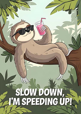 Slow Down, I’m Speeding Up: The Lazy Sloth's Motto