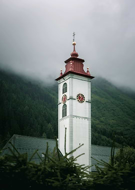 Church in the Swiss Mountains
