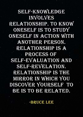 Bruce Lee Quote -Relationship