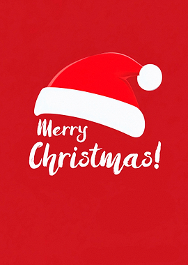 Minimalistic wallpaper Merry Christmas