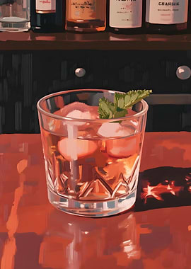 Vintage Manhattan cocktail