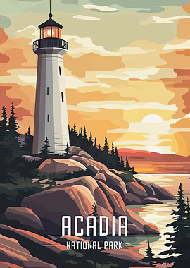 Acadia National Park Poster