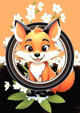 Cute Cartoon Fox