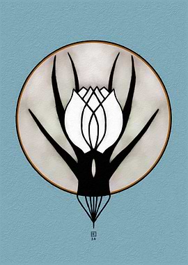 Black and White Flower