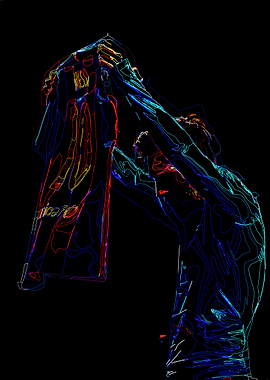 Neon Figure Celebration