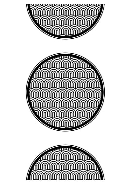 Black and White Geometric Art