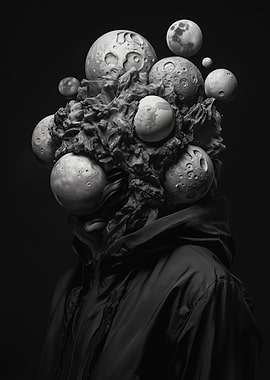 Lunar Head Sculpture