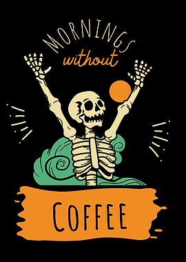 Skeleton Coffee Lover