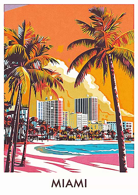 Miami Beach Skyline