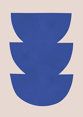 Abstract Blue Shapes