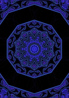 Blueberry Mosaic Mandala