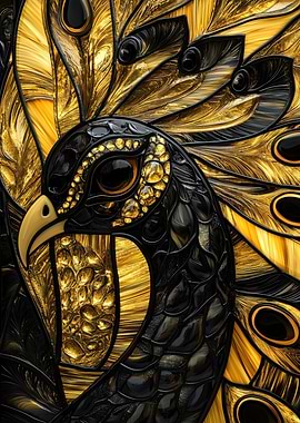 Peacock Stained Glass