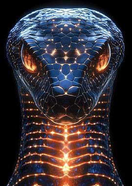 Glowing Snake Head Animal
