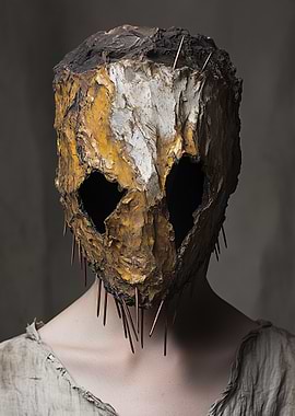 Disturbing Mask with Nails