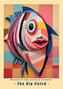 The Big Catch Abstract Artwork