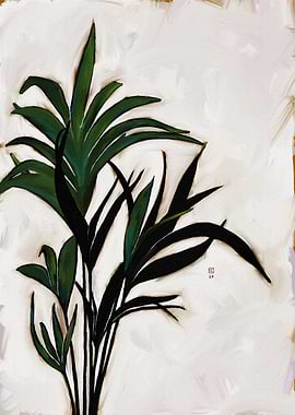 Green Plant Painting