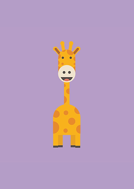Smiling Giraffe Illustration