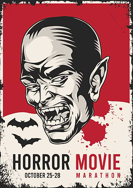 Horror Movie Marathon Poster