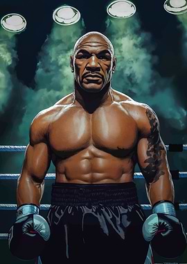 Mike Tyson Boxing Artwork