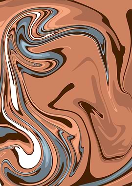 Abstract Swirling Marble