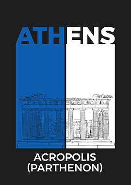 Athens Acropolis Print