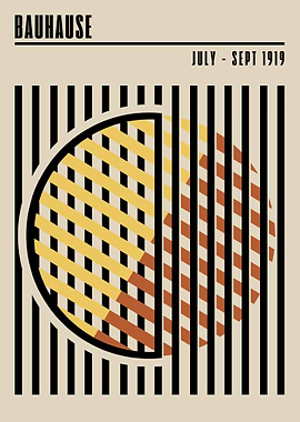 Bauhaus Geometric Art Print