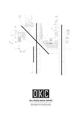 Will Rogers World Airport Map