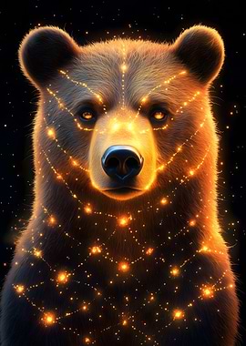 Bear with Glowing Lights Animal