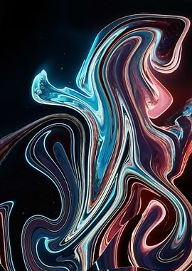 Abstract Swirling Art
