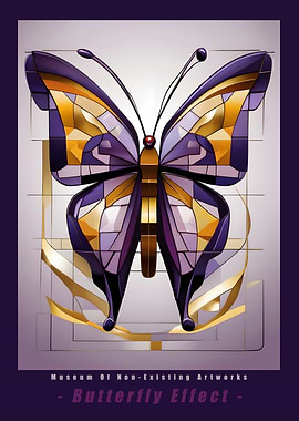 Butterfly Effect In Stained Glass