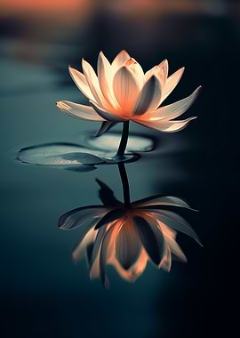 Water Lily Reflection