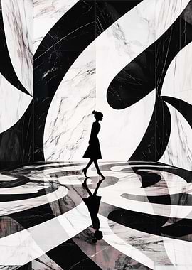 Silhouette in Marble