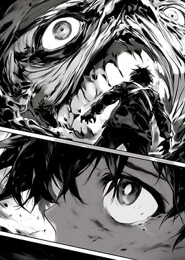 Anime Monster Confrontation