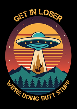 UFO Abduction Retro Design