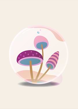 Glass Planet - Mushrooms in a Bubble