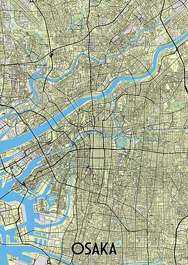 Osaka City Map