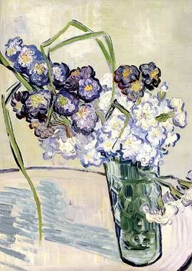 Still Life Vase of Carnations