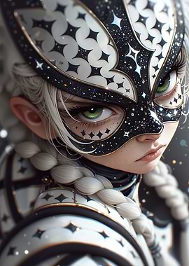 Starry Mask Anime Girl