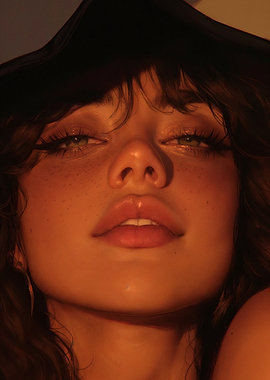 Close-up Portrait of Woman