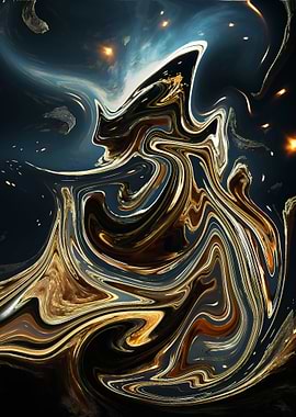 Abstract Swirling Art