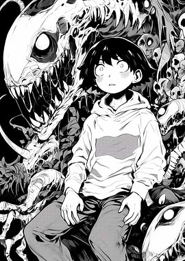Horror Manga Illustration