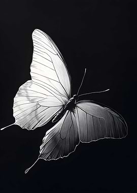 Animal White Butterfly