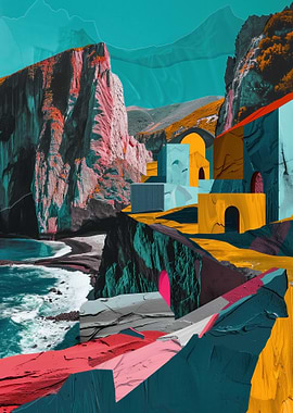 Abstract Coastal Landscape