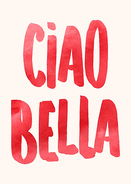 Ciao Bella Watercolor Art,